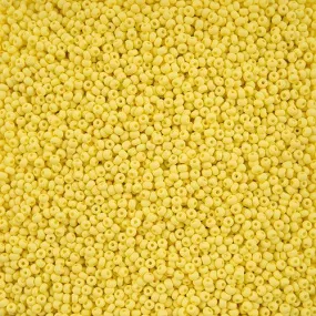 10-42122, Czech 22g PermaLux Dyed Chalk Lt. Yellow Matte