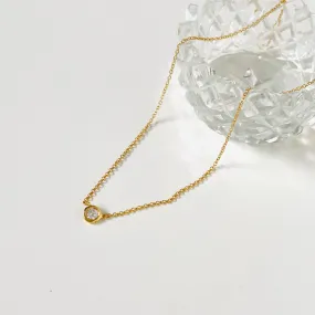 14K Alyssa Diamond Pendant Necklace