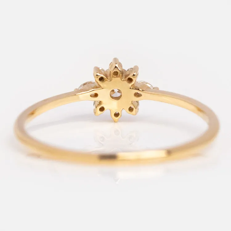 14k Floral Inspired Ring