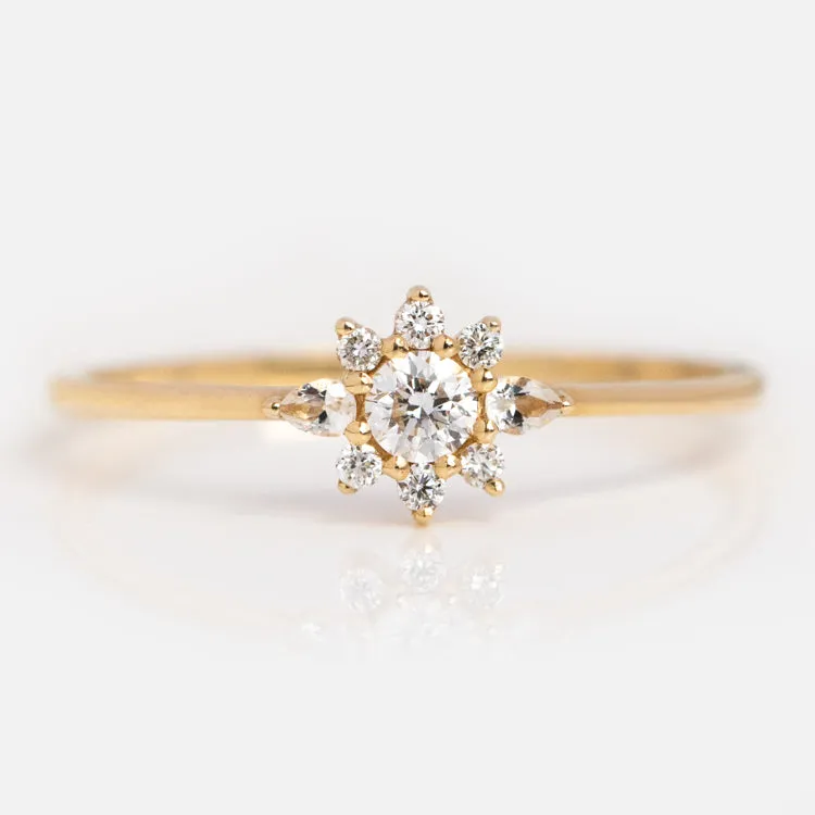 14k Floral Inspired Ring