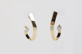 14k Yellow Gold 0.60tcw Diamond Earrings (9.33g.)