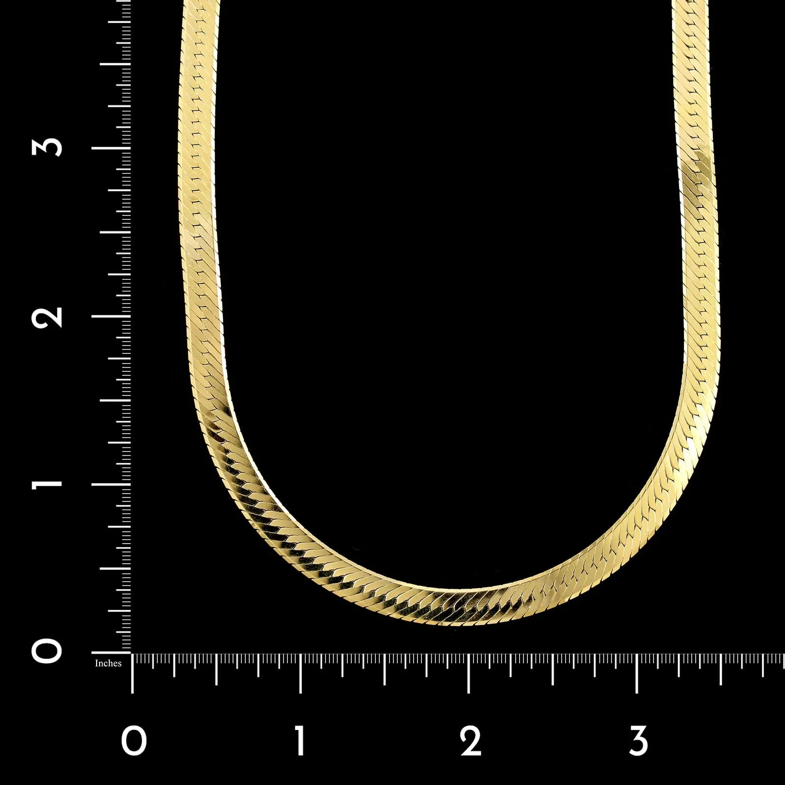 14K Yellow Gold Estate Herringbone Chain