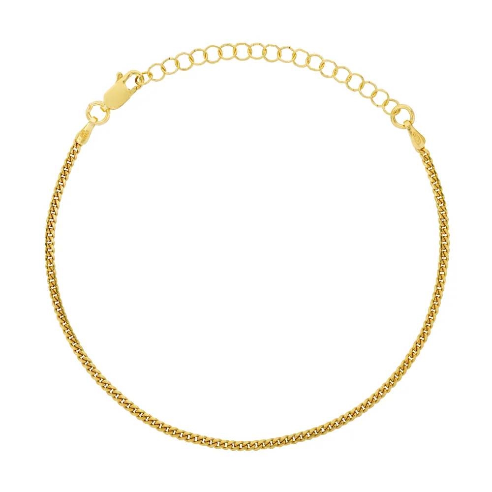 23K Gold Miami Cuban Bracelet (2MM)