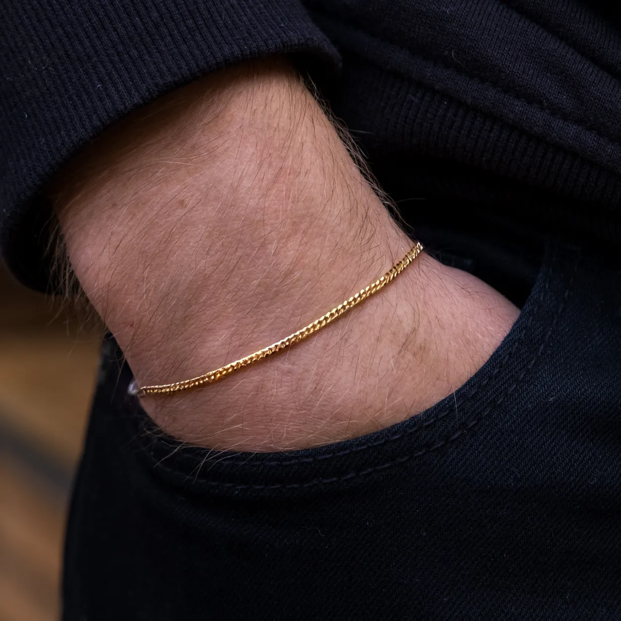 23K Gold Miami Cuban Bracelet (2MM)