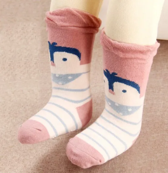 3 Pack Kids' Socks | non skid | Sheep Cat Penguin