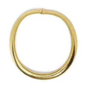 AFJ Gold Collection - Tubogas Necklace, 18k Yellow Gold