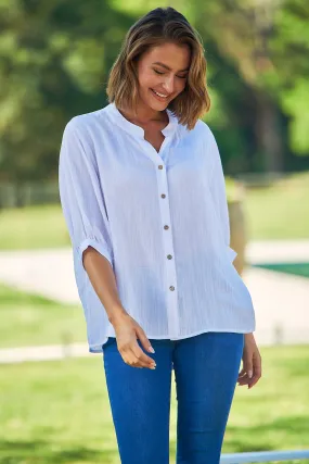 Airlie White Button Up Shirt