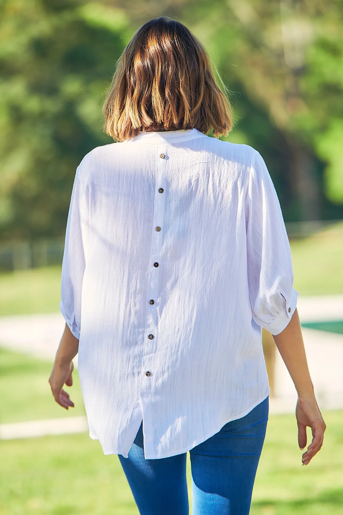 Airlie White Button Up Shirt