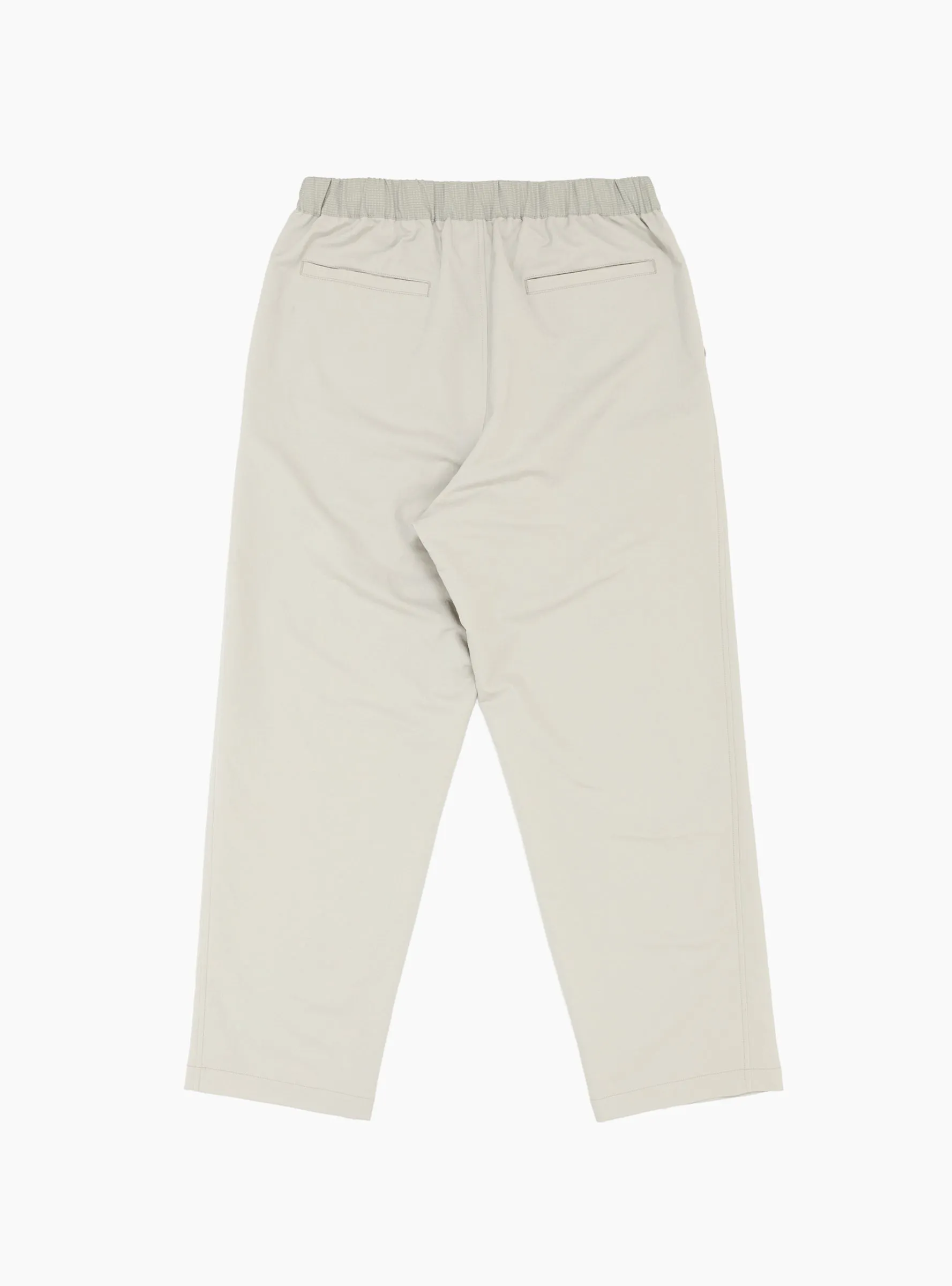 ALPHADRY Wide Easy Trousers Pale Grey