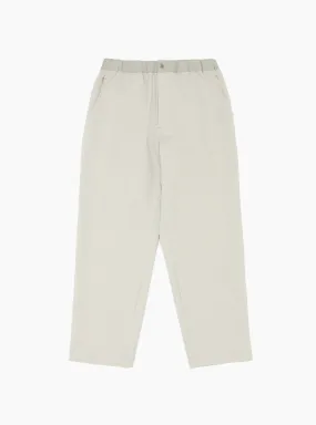 ALPHADRY Wide Easy Trousers Pale Grey