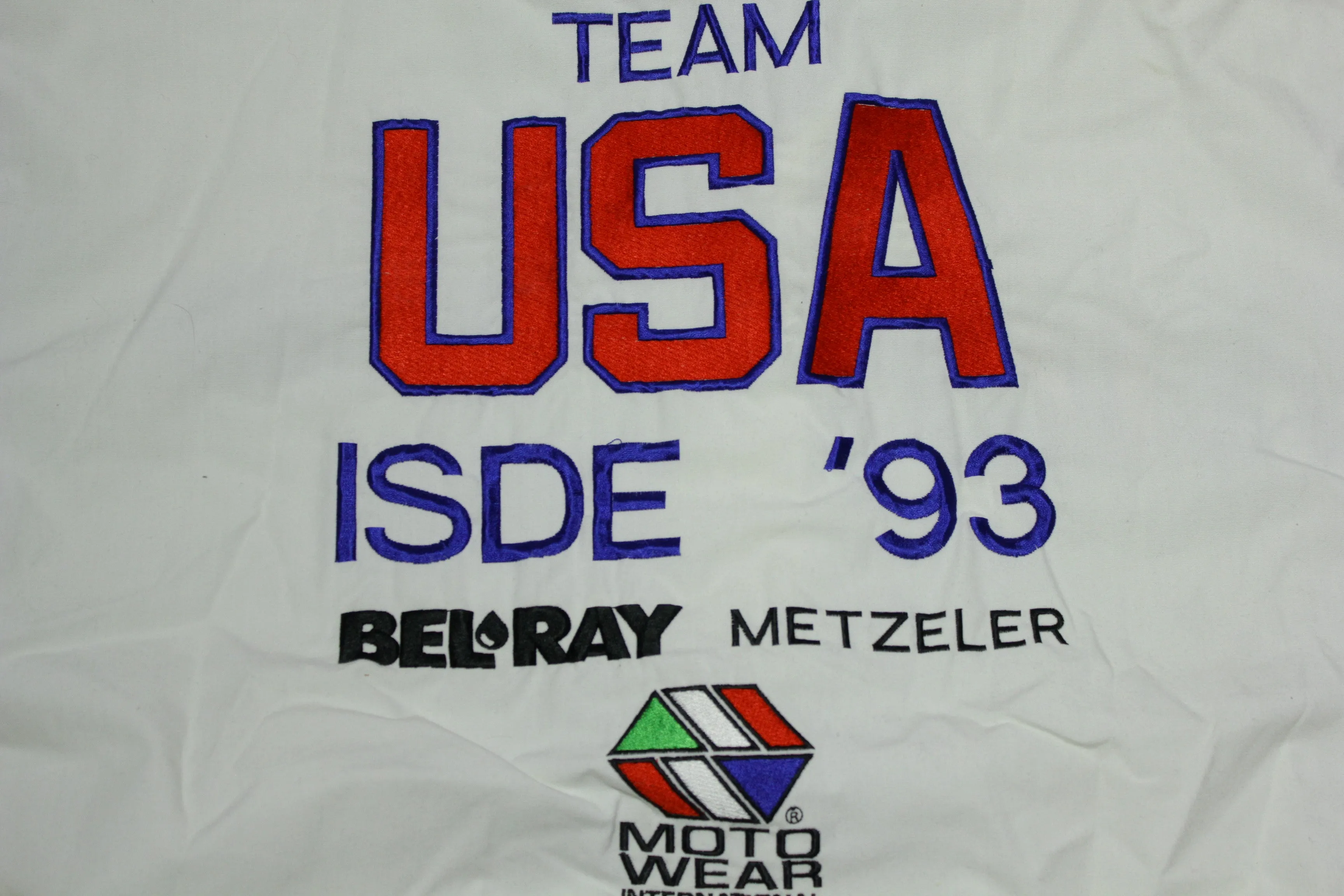 AMA Team USA ISDE 1993 Vintage 90's Moto Wear International Motocross Jacket