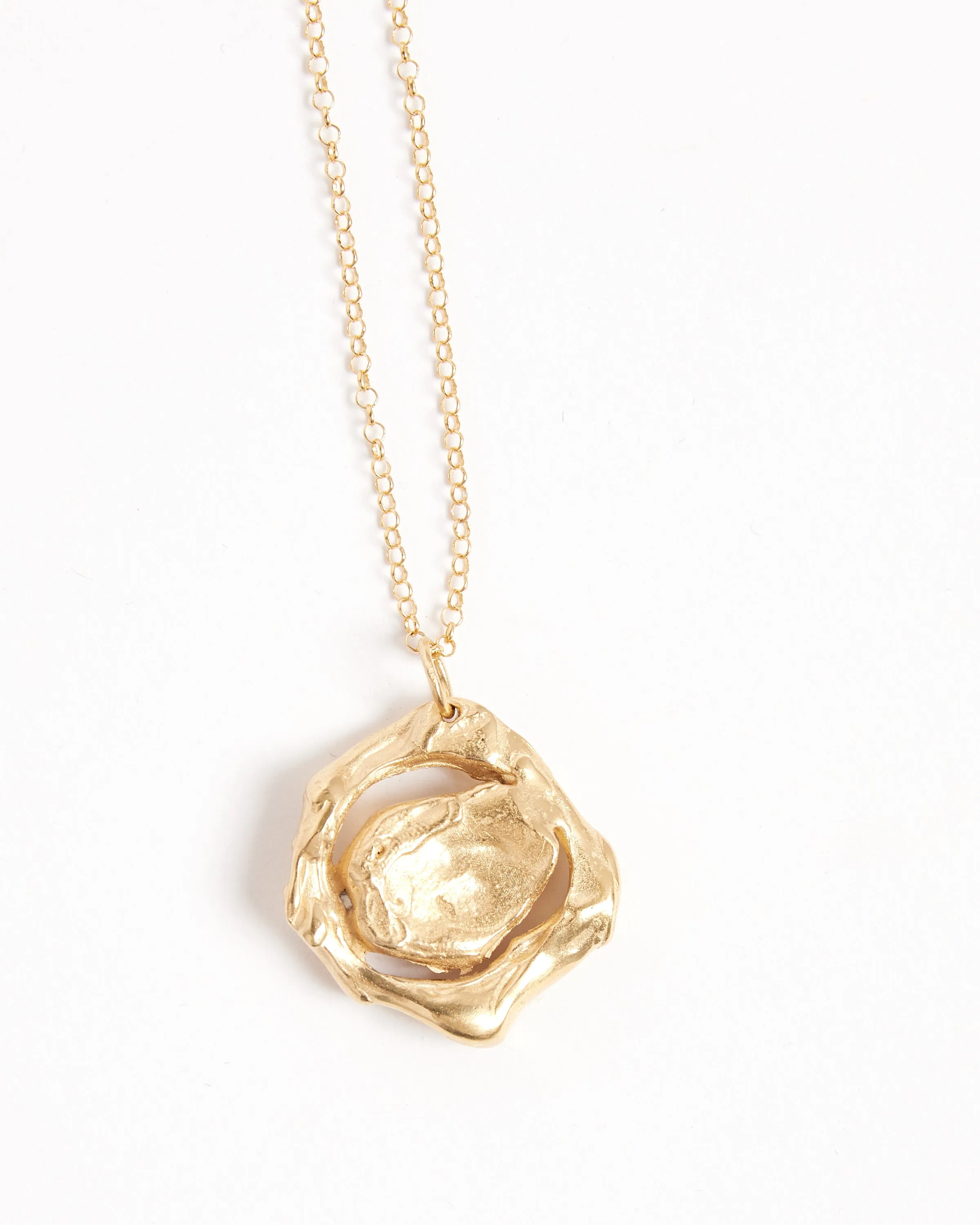 Amuleto Necklace in 18K Plated Yellow Gold