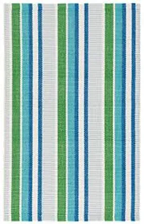 Annie Selke - 2x3 Cobalt/Green Blue Indoor/Outdoor Rug