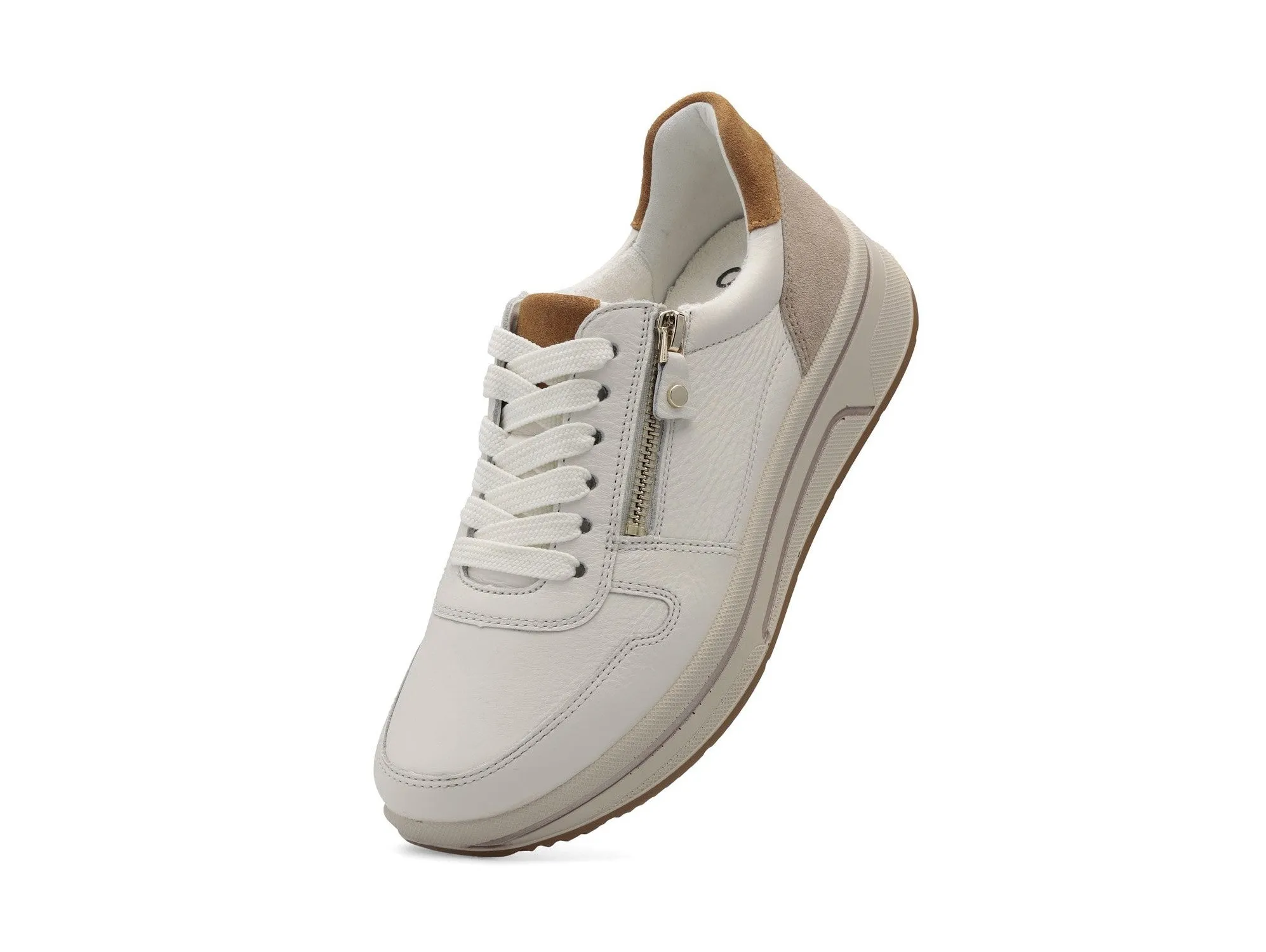 Ara Sapporo Scarpe Comfort Donna Stringate Zip in Pelle