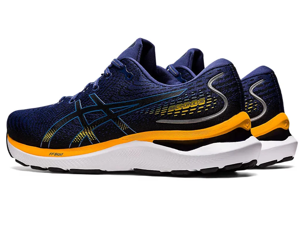 Asics Men's GEL-CUMULUS 24 Wide - DEEP OCEAN/AMBER