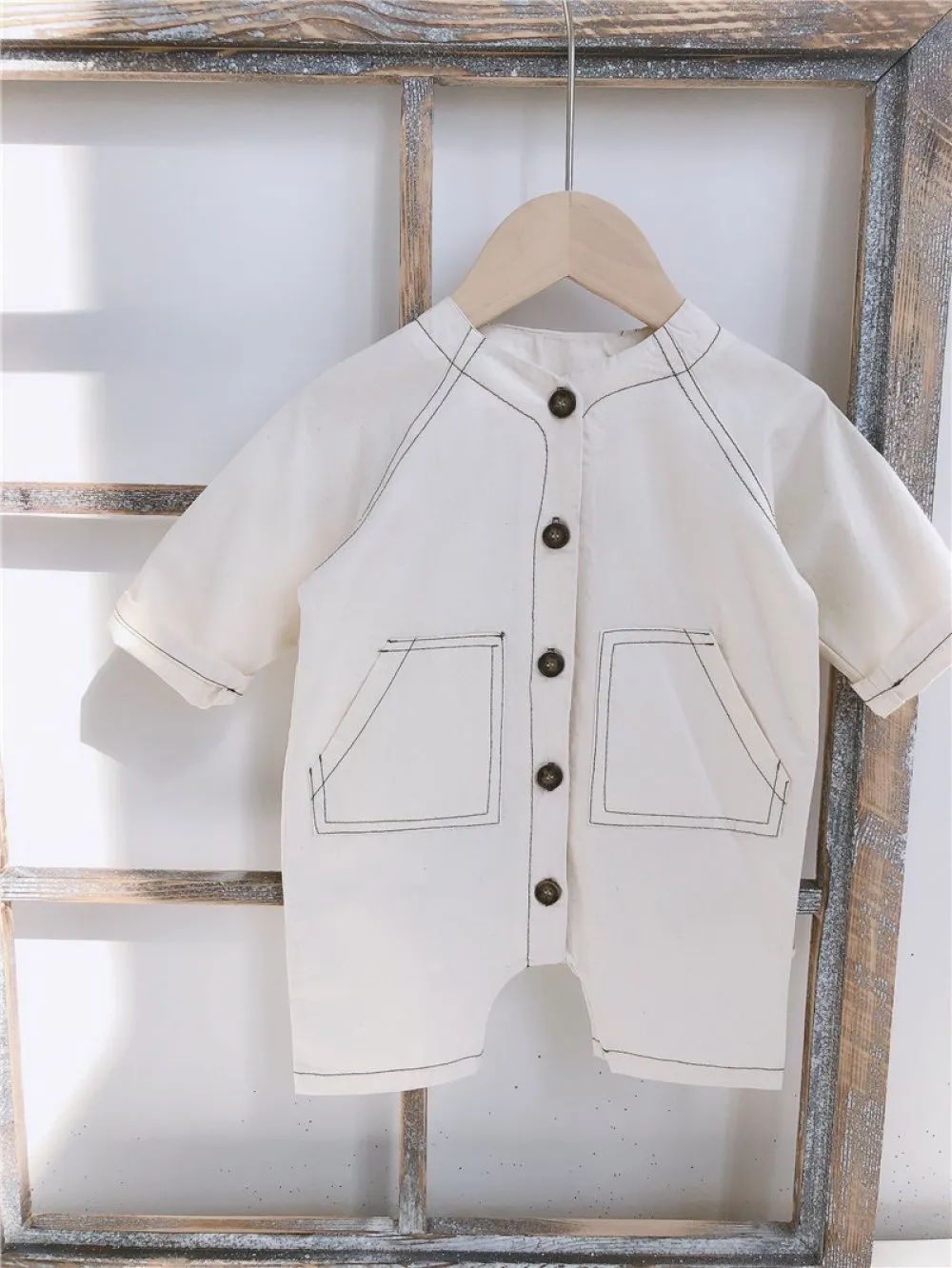 Baby Long Sleeve Spring and Autumn Denim Romper Wholesale Baby Clothes