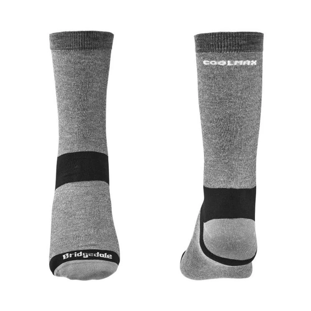 Bridgedale Coolmax Liner Socks Unisex Grey