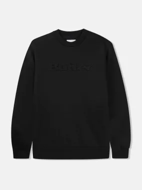 Butter Goods Embossed Logo Crewneck - Black