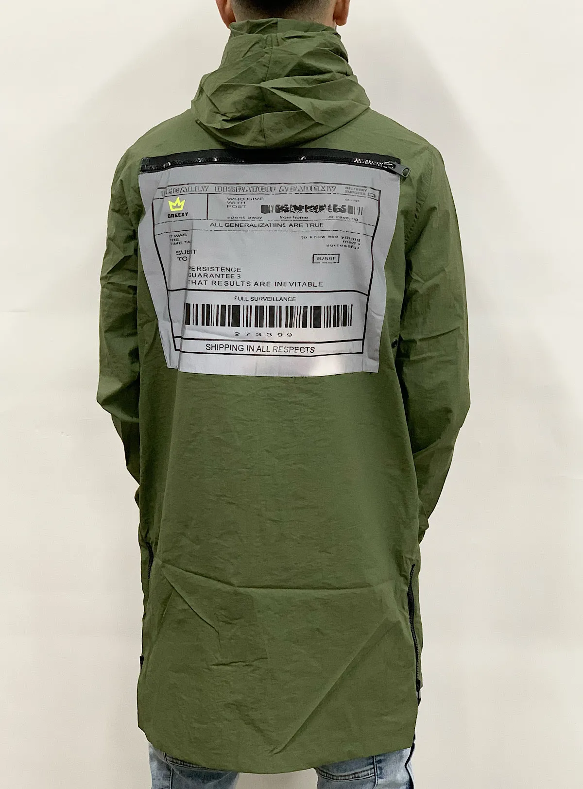 Buyer's Choice Jacket - Reflective Windbraker - Khaki Olive - 20404019