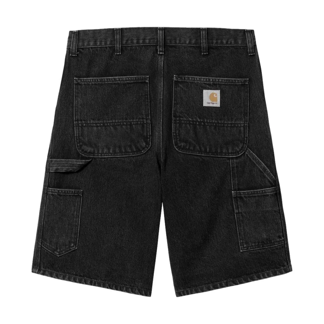 Carhartt WIP Single Knee Short Black Stone Washed