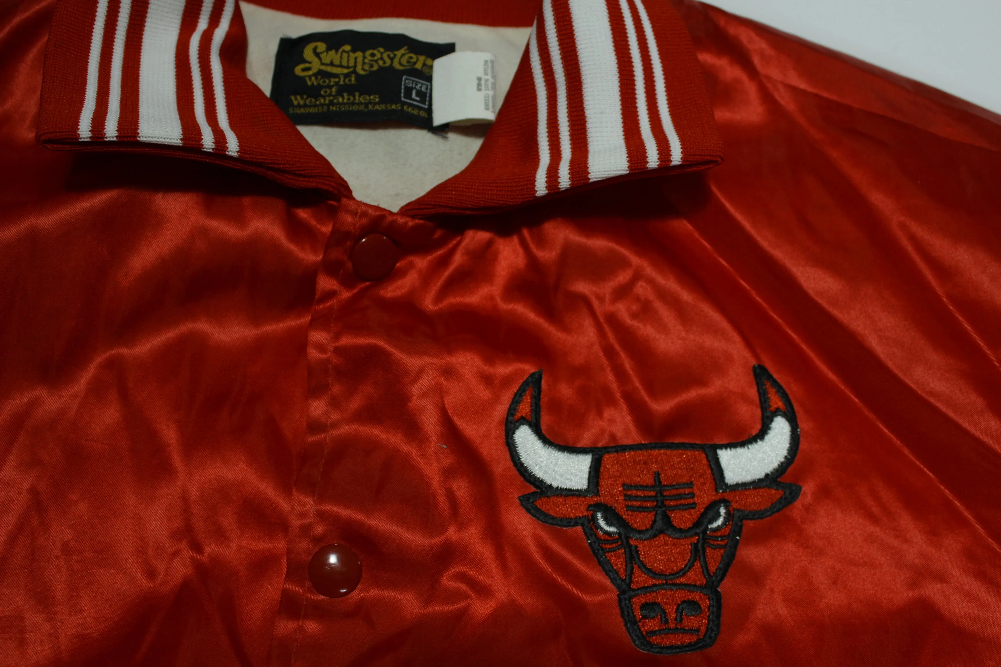 Chicago Bulls Vintage 70's Satin Coach Patch Jacket