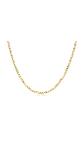 CHOKER CLASSIC GOLD 3MM BEAD