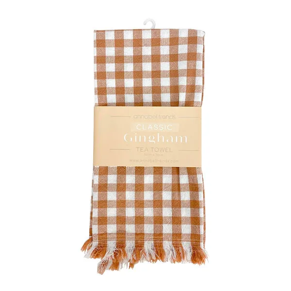 Classic Gingham Tea Towel - Clay