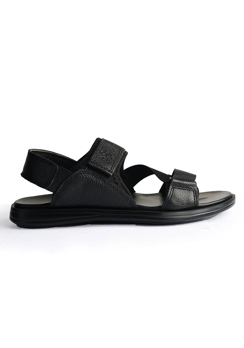 Classic Leather Black Sandal