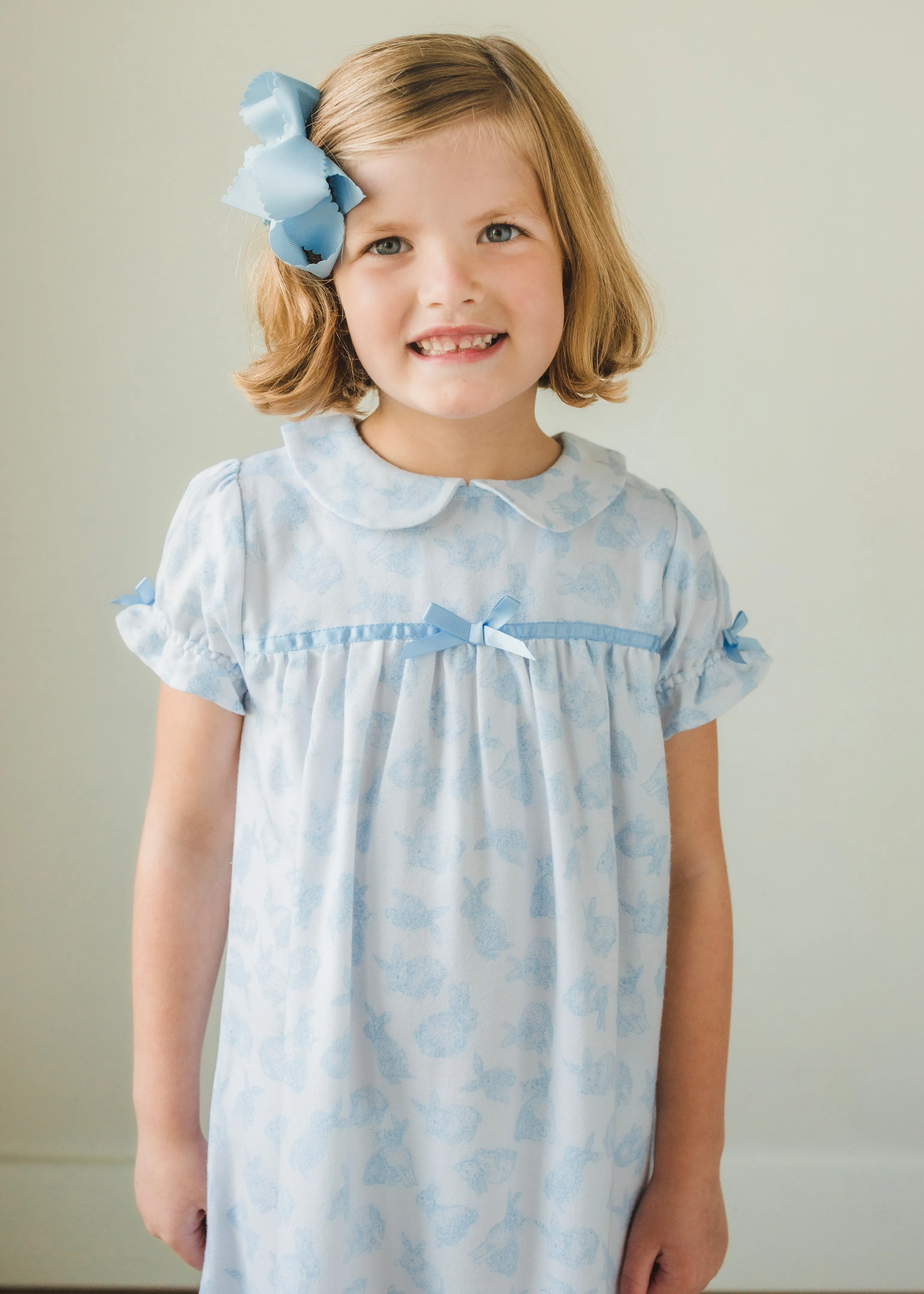 Classic Short Sleeve Nightgown - Bunnies