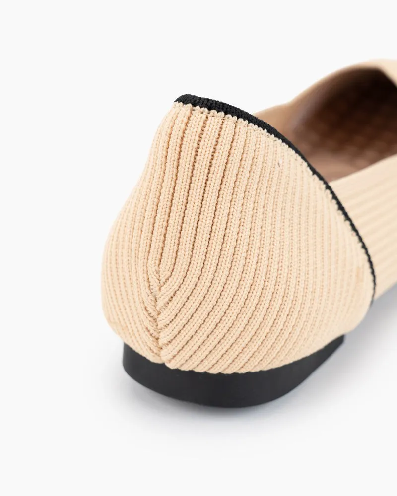 Comfortable Slip-on Washable Knit Flat Shoes