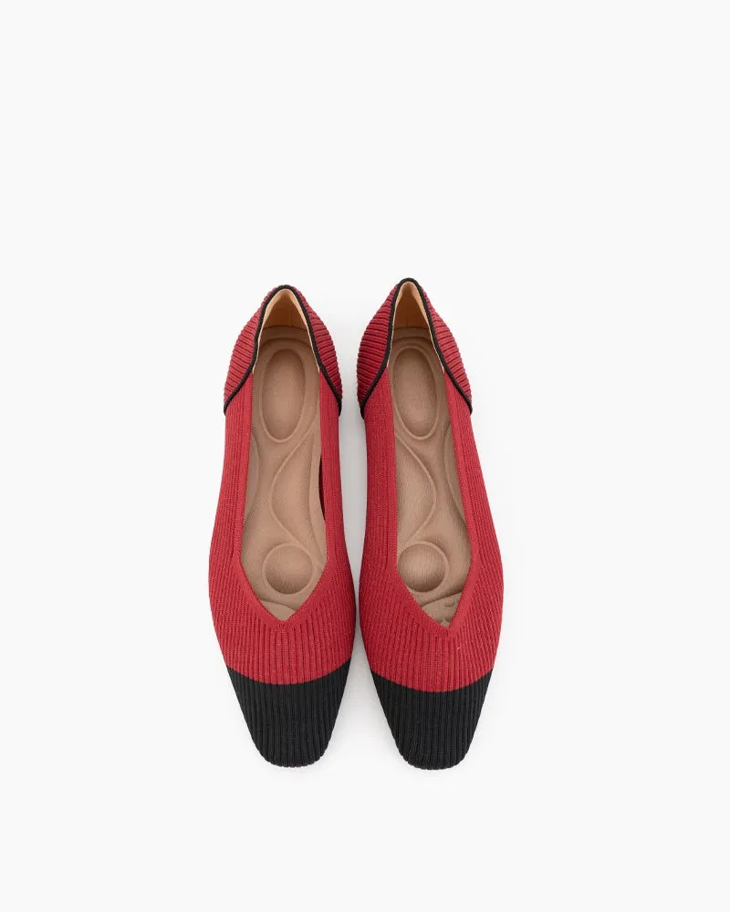 Comfortable Slip-on Washable Knit Flat Shoes