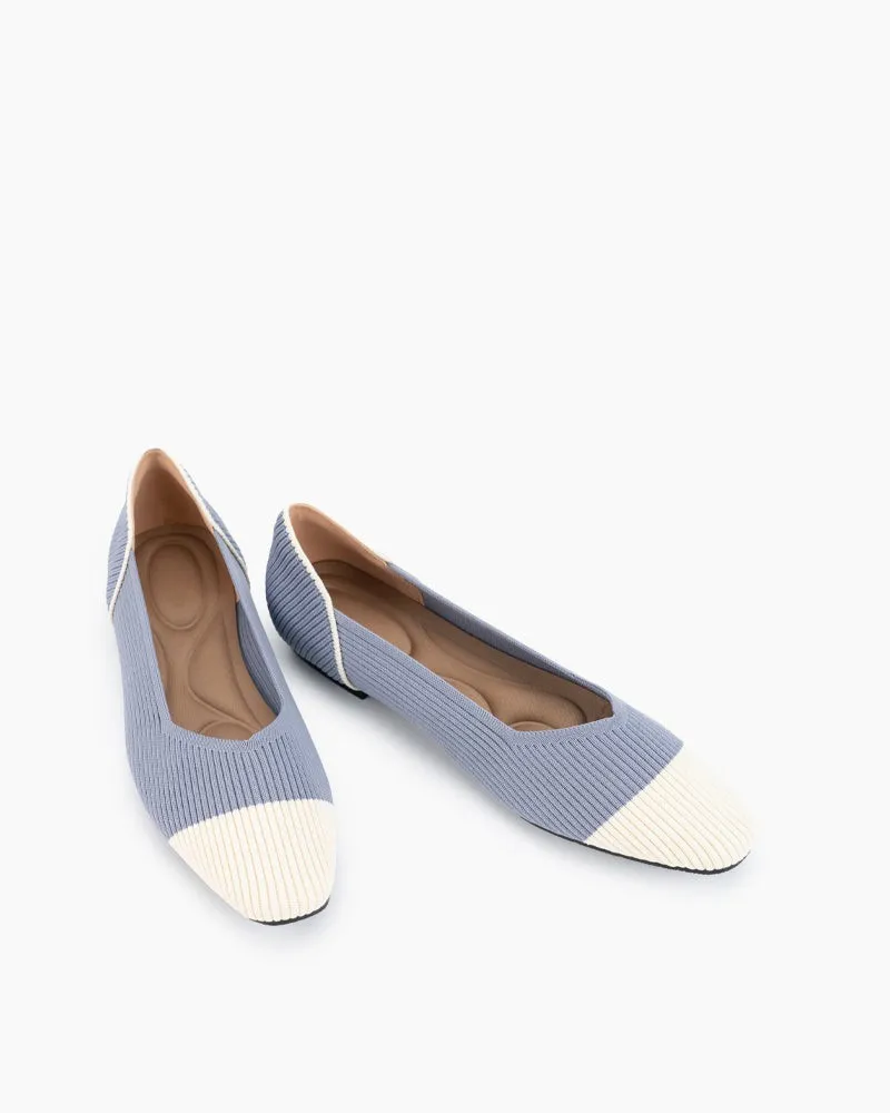 Comfortable Slip-on Washable Knit Flat Shoes