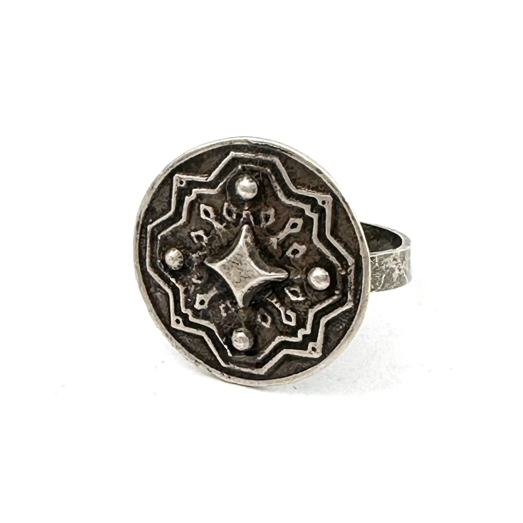 COMPASS ROSE Ring - Silver - Size 9