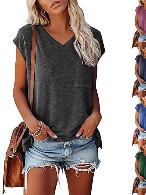 Cozy and Stylish Women's V-Neck Winter Tee: Perfect for Cold-Weather Comfort