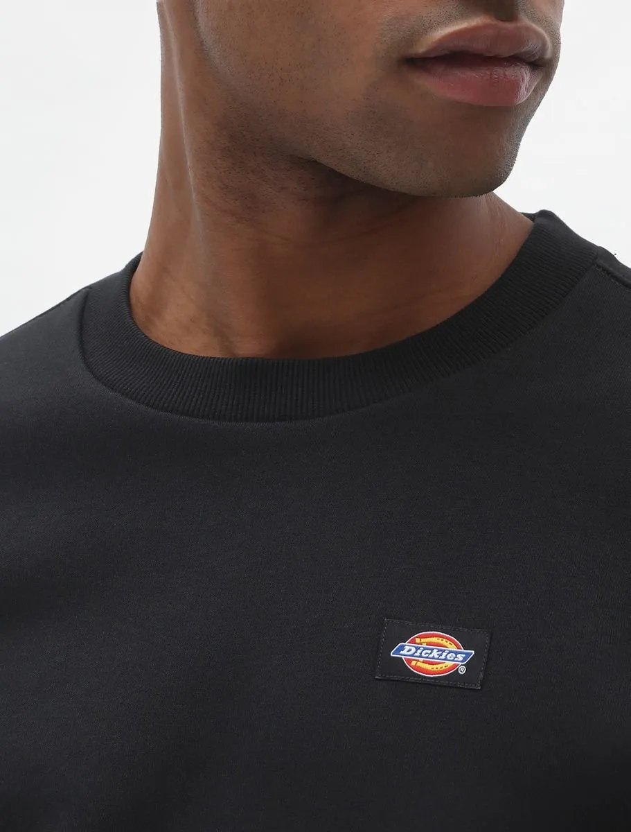 Dickies Oakport DK0A4XCEBLK black unisex crewneck sweatshirt 