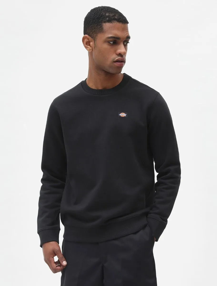 Dickies Oakport DK0A4XCEBLK black unisex crewneck sweatshirt 