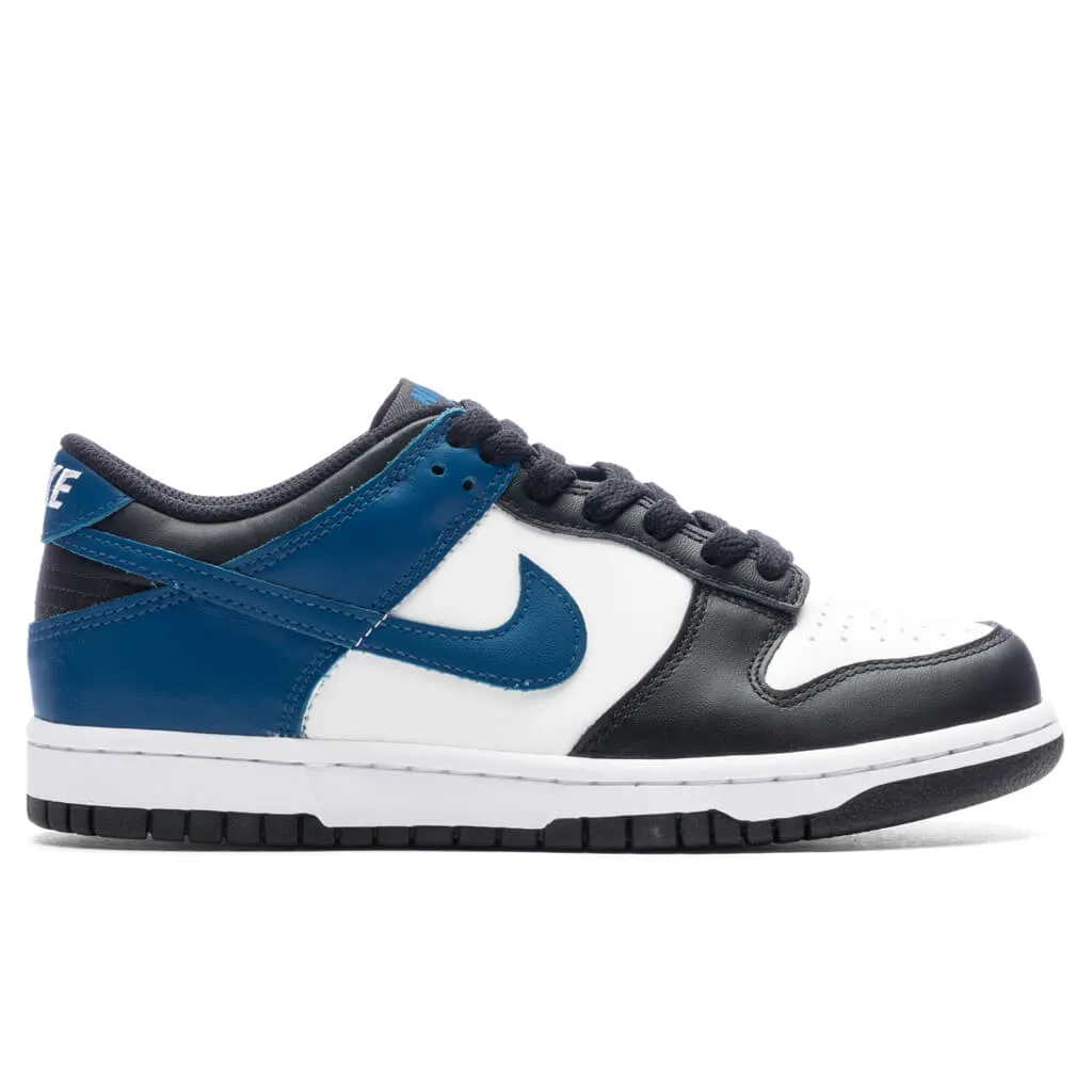 Dunk Low (GS) - Summit White/Industrial Blue/Black