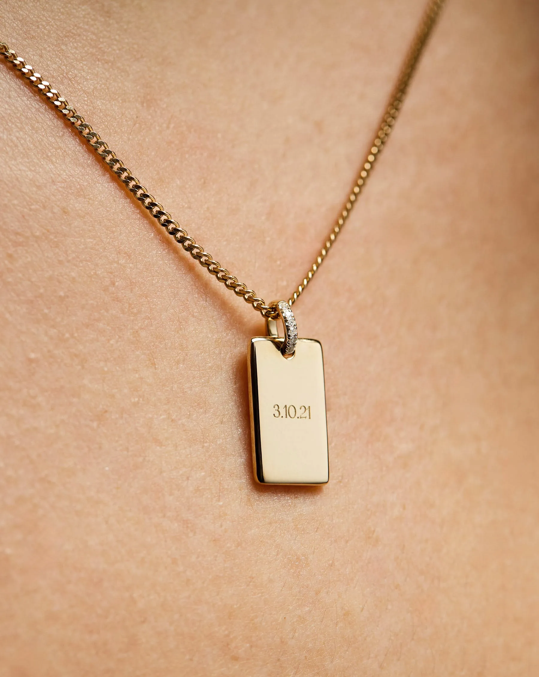 Engravable Rectangle Pendant