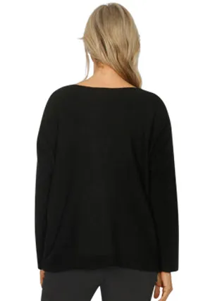 E'talia Embossed Knit Top (black or camel)