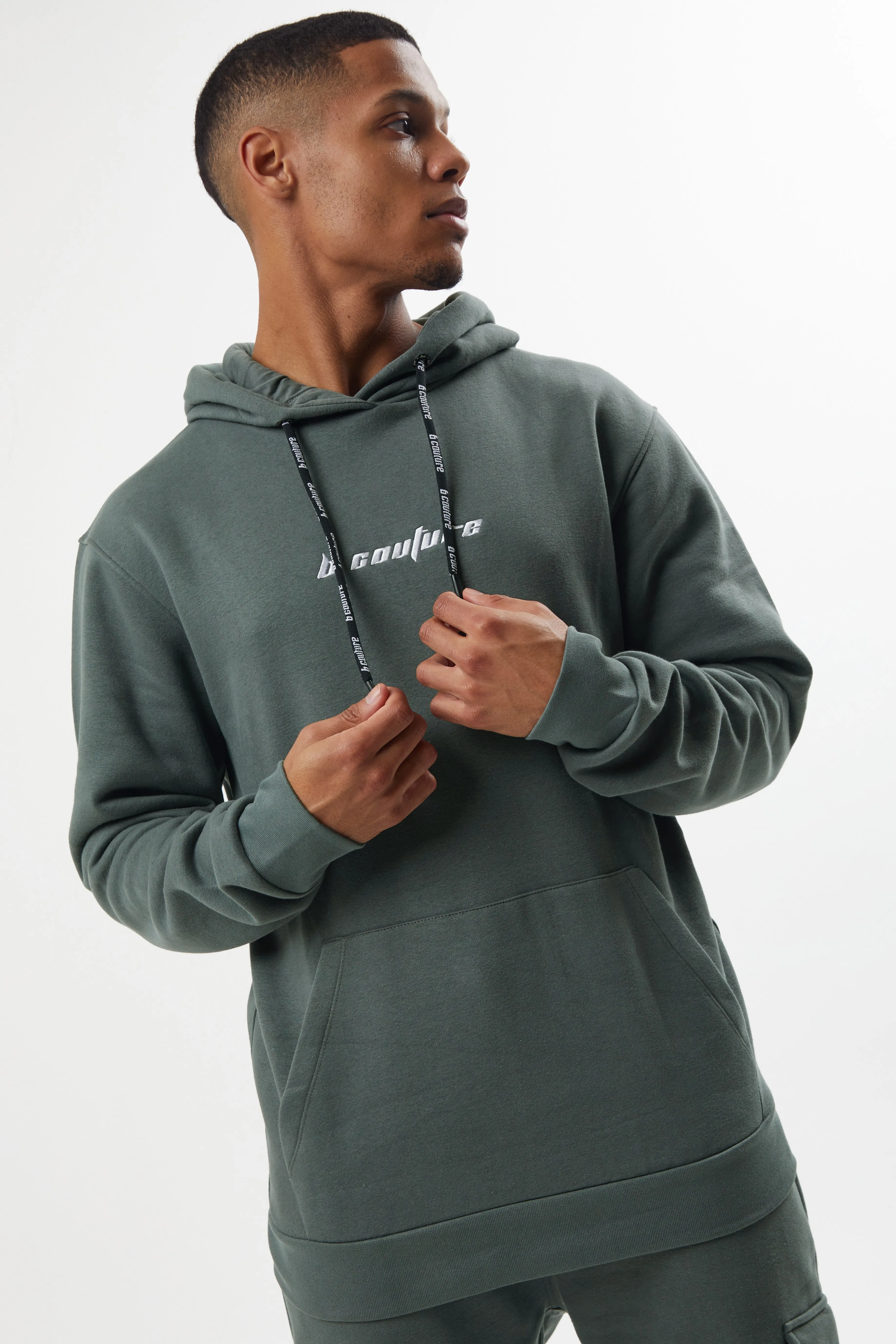 Field Place Cargo Fleece Hoodie - Gun Metal