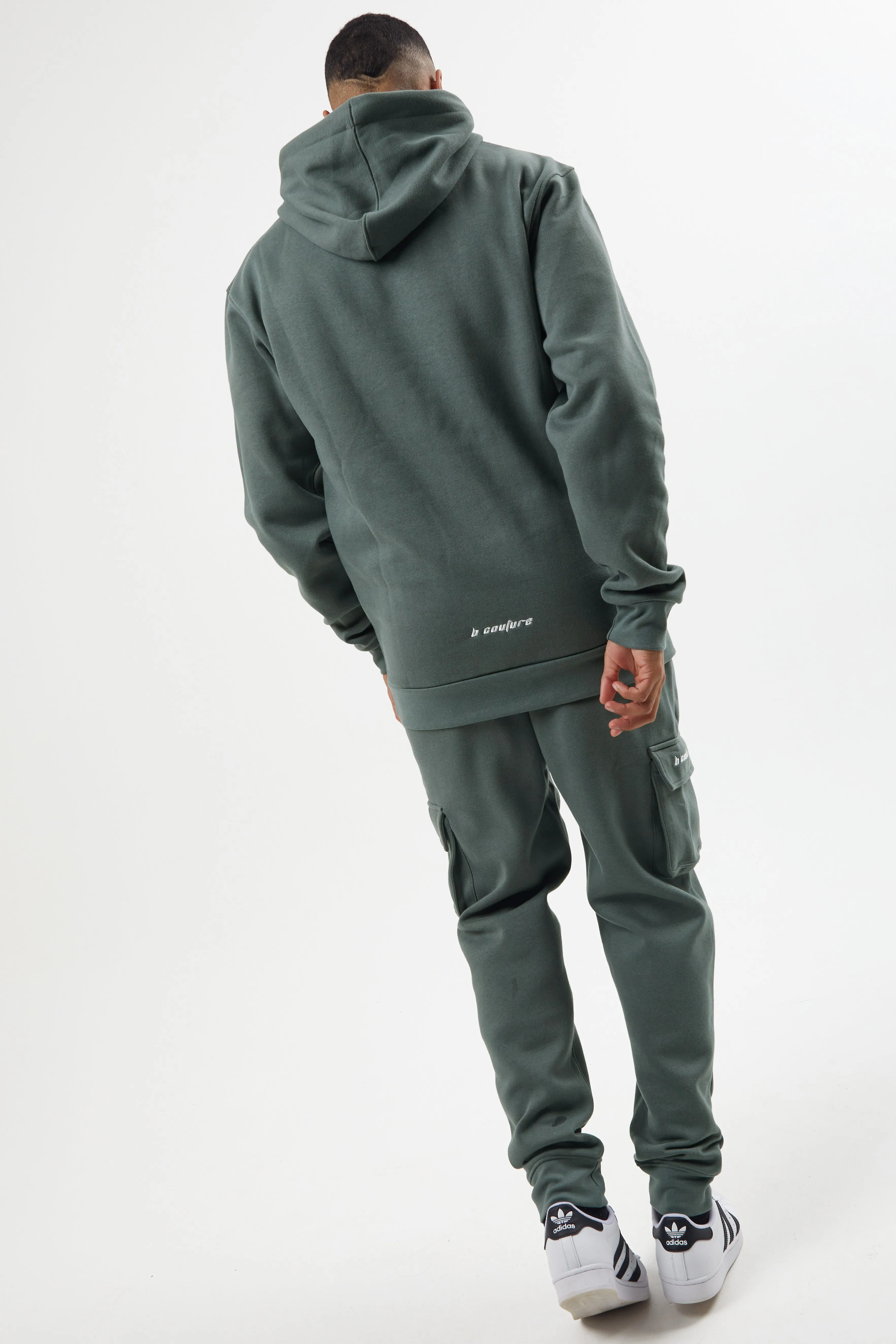 Field Place Cargo Fleece Tracksuit - Gun Metal