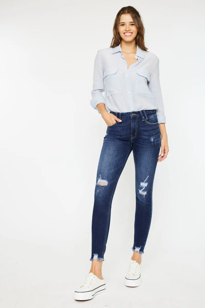 Fiora Mid Rise Ankle Skinny Jeans