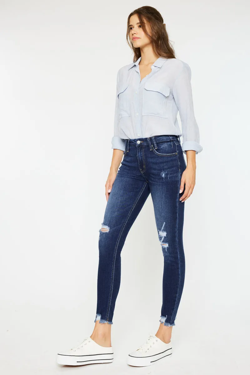 Fiora Mid Rise Ankle Skinny Jeans