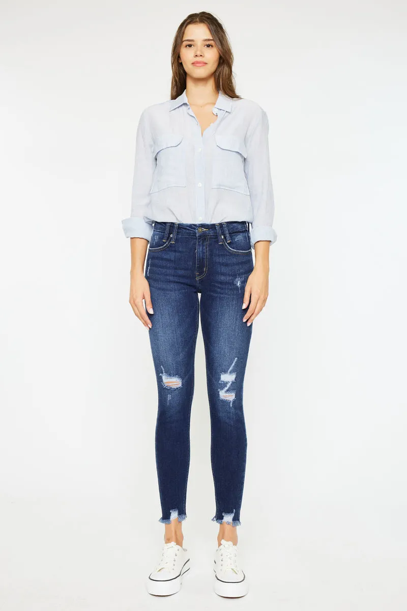 Fiora Mid Rise Ankle Skinny Jeans