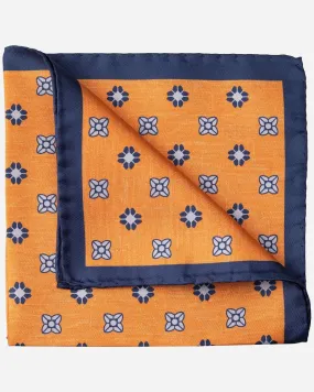 Floral Geometric Pocket Square