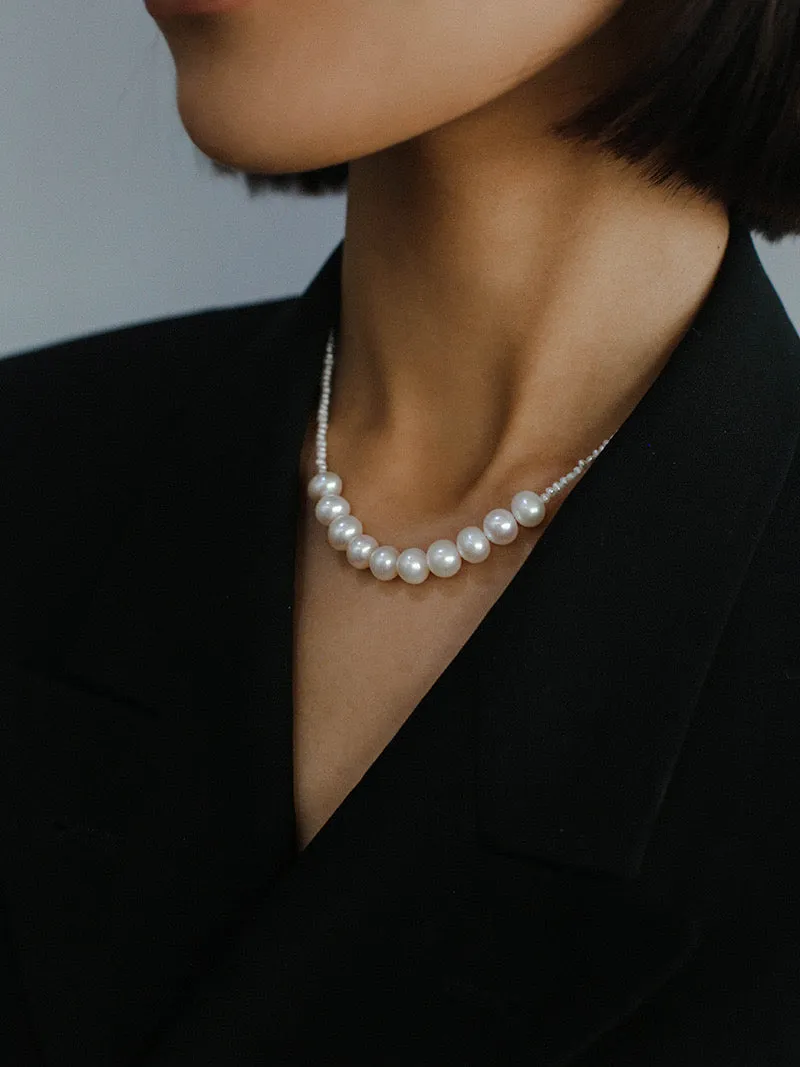 French Minimalist Pearl Necklace (Two Variants)