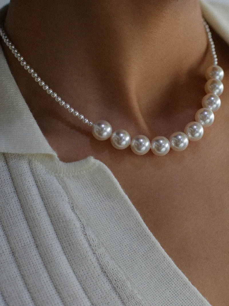 French Minimalist Pearl Necklace (Two Variants)