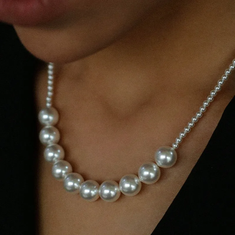 French Minimalist Pearl Necklace (Two Variants)