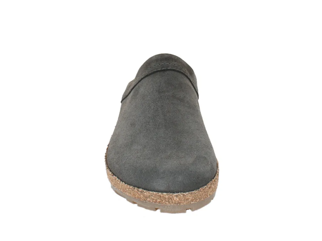 Haflinger Leather Clogs Malmo Graphite