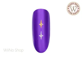 Hollow Shine Star Ultra Thin Nail Art Metal Decoration- 25 pcs